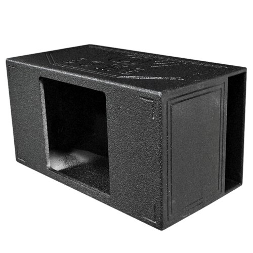 Q Power Single 15-Inch Side Vented Speaker Box for Kicker L7 Subwoofer with Durable Bed Liner Spray