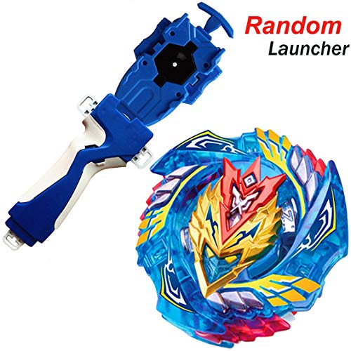 Bey Burst Blade Evolution Starter with Random Launcher B-127 Burster Super Z Valkyrie. Z.E Booster Battling Top God Bay 4D Bey Random LR Launcher Spinning Toy Gaming Tops Bey Battle Set Gifts for Boys