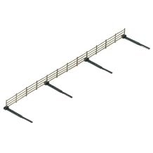 Hornby R537 OO Gauge Lineside Fencing, Model Train Accessories for Adding Scenery, Dioramas, Woodland, Buildings and More to 00 Gauge Model Railway - 1:76 Scale, Brown