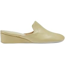Lamo Somersby Blanche Women's Slippers, Slip-On Leather House Slippers for Women