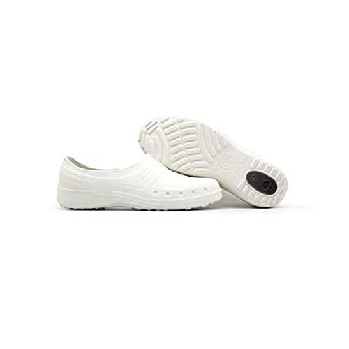 earthinglife Nurses Nursing Shoes for Women Men | Waterproof Slip-Resistant Lightweight White