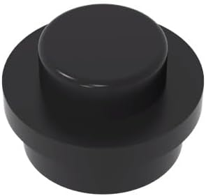BrickBuddy Gobricks GDS-615 Plate Round 1 x 1 with Solid Stud 50PCS Compatible with Lego 6141 4073 34823 DIY Parts and MOC Components for Major Brick Brands Color:Black 26