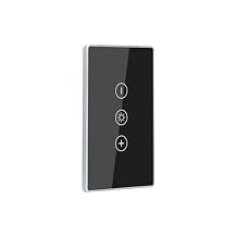 Smart Dimmer Switch,4.65 X 2.83 X 1.3 Inches,Aluminum Frame,Need Neutral Wire,2.4GHz,Tuya/Smart Life App/Alexa,2.5D Curved-Edge Tempered Glass Panel,Black