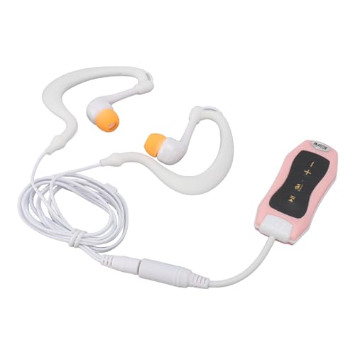 Asixxsix MP3 Player, 8GB IPX8 Swimming Music Player with Earphone,USB Rechargeable, 20H Playback, Underwater MP3 Player for Swimming, Diving, Cycling 8GB