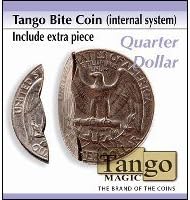 Bite Coin - US Quarter (Internal With Extra Piece) by Tango
