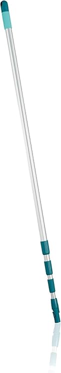 Leifheit Click System Handle, Mop Handle Adjustable and Extendable Between 145-400 cm, Telescopic Pole to Extend Reach of Squeegee, Duster or Mop Head