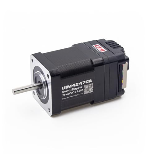 NEMA 17 Integrated Servo Stepper Motor with Built-in Multi-Turn Absolute Encoder,Closed-Loop Servo Motion Controller and Driver,CAN Bus,High Speed 3000RPM,Max0.43Nm,1.7A,24-48VDCUIM4247CA