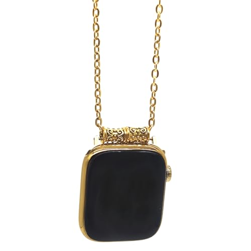 Adapter Pendant Necklace Compatible with Apple Watch - Classic Necklace Lanyard Chain Connector for iWatch Series 87654321SE for Women Men