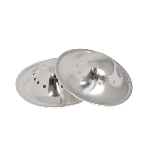 999 Silver Nursing Cups Breathable Design, 999 Silver Nipple Shields Nickle-Free, Silver Nipple Shields for Nursing Newborn Breathable Design
