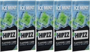 Hipzz Aroma Card - Ice Menthol Flavor - Insert, Infuse, Enjoy! (Pack of 5) incl. Frugal Smoker Sticker