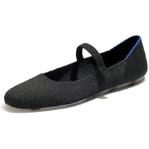 Rothy's The Square Mary Jane, Women's Knit Flat with Adjustable Strap & Cushioned Insole, Sustainable & Machine Washable