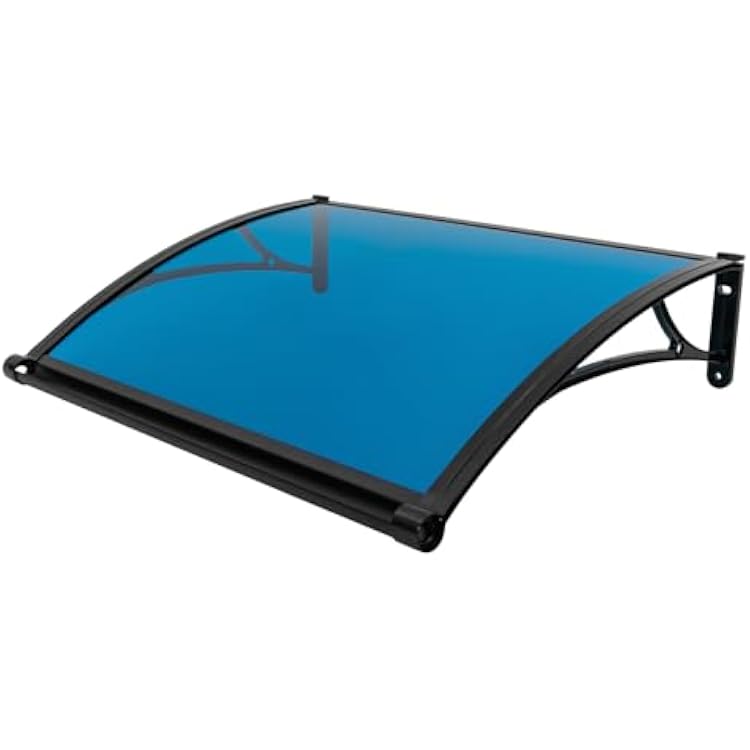 Awning for Door Entrance,Window Door Awning Canopy Polycarbonate Cover Awnings for Doors Entrance Door Canopy Window for Sun Shutter UV Rain Snow Protection 40 x 30 Inch Blue