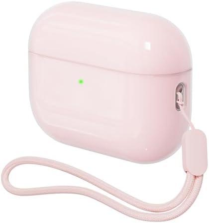 Case for AirPods Pro 3 Never-Sretch-Out DamonLight Shock-Proof Protective Semi Hard Silicone Case Compatible with Apple Airpods Pro 3rd Generation Pink