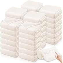 Toulite 36 Pcs 50 x 60'' Bulk Flannel Fleece Blankets for Wedding Guest Gift Cozy Fleece Throw Blankets for Winter Wedding Bed Couch Home Camping(White)