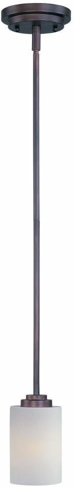 Maxim Lighting Deven 1-Light Pendant | Black Finish | Satin White Glass Shade | Contemporary Pendant for Kitchens and Dining Areas | Adjustable Cord Suspension | 90030SWBK