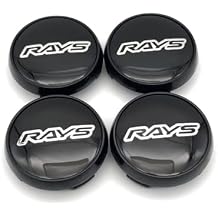 4pcs Car Wheel Hubcaps Wheel Center Cover Fit for Rays TE37 RE30 CE28n Outer Diameter 65mm (2.56 inch), Inner Diameter 60mm (2.36 inch) (Color-D)