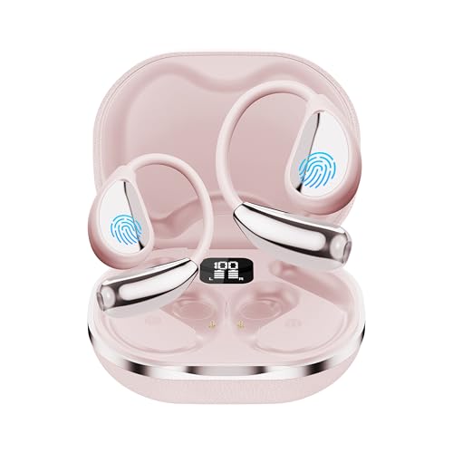 AI Language Translator Earbuds, OWS Real-Time 3-in-1 Translation Earbuds 144 Languages & Accents, Translation Device for Travel Business Learning Pink
