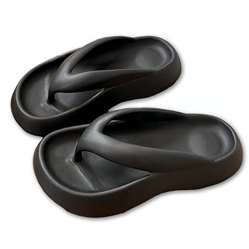 Cloud Comfy Flip Flops for Women Lightweight Thicken Sole Pillow Slippers Cute Cushioned Slippers Soft Foam Non-Slip Shower Bathroom Slides Sandals Cozy EVA Indoor and Outdoor
