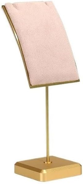 Jewelry Rack Necklace Jewelry Display Rack Pendant Store Window Display Props Display Rack Metal Display Stand Jewelry Hanger(Pink,Large)