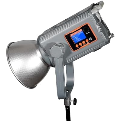 300W Bi-Color LED Spotlight-2700K-6500K Adjustable CRI 96,DMXApp Control,Led Video Light Bowens Mount for PhotographyVideographyYouTubeTikTok Content Creation & Live Streaming Silver