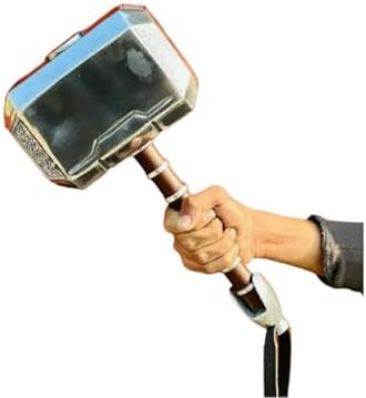 Thor Mjo-lnir Hammer With Standing Base Battle Ready Costume Prop Toy For Rolplay & Cosplay Item