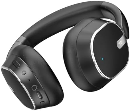 Hybrid Active Noise Cancelling Bluetooth Headphones,Bluetooth 6.0 Over Ear Wireless Headphones with 120H Playtime, Hi-Res Audio, Deep Bass, Memory Foam Ear Cups for Home Office Travel