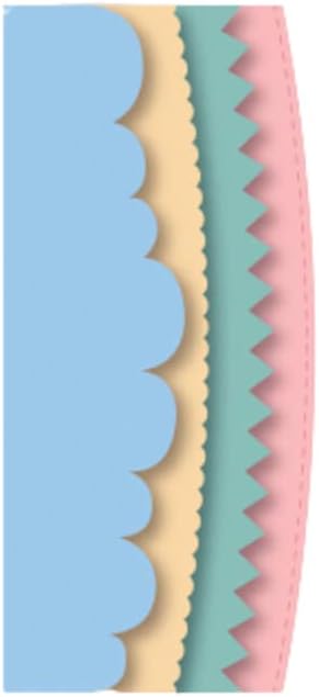 Craftelier - Set of 4 Arch Border Dies Die Cuts for Card Making, Scrapbooking and Crafts Suitable for Multiple Materials and Different Die-Cutting Machines Size aprox 6.3 x 0.3 Inches