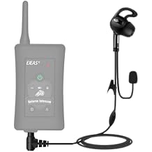 PTT Referee Headset with 3.5mm Round Jack, Earphone with Push to Talk Button for 4th Official, Earpiece Fit for V6 V4 FBIM Soccer Football Coach Intercom Radio