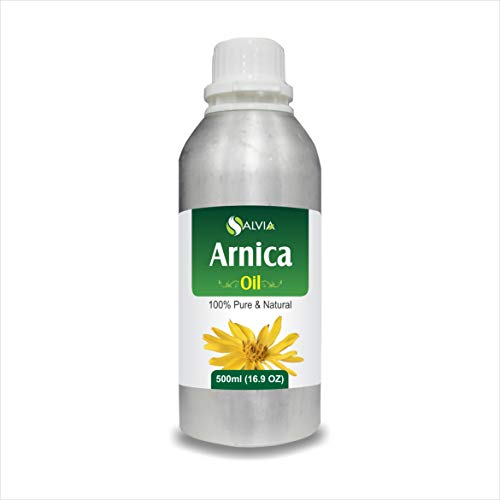 Arnica Arnica Montana Therapeutic Essential Oil by Salvia Amber Bottle 100% Natural Uncut Undiluted Pure Cold Pressed Undiluted Aromatherapy Premium Oil 500 ML