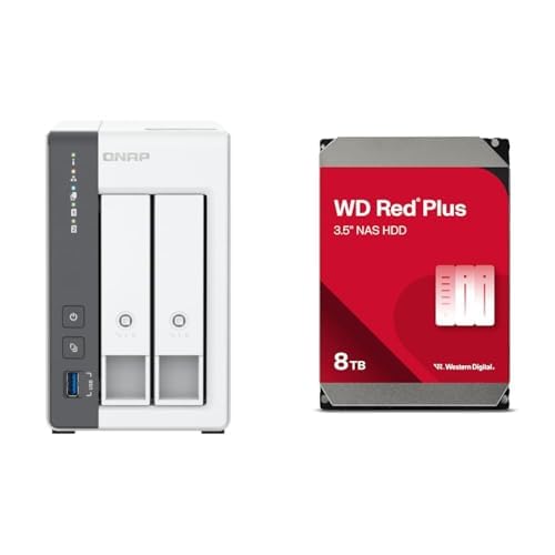 Exclusive QNAP 2-Bay NAS TS-216GAZ 2.5GeB Compatible  Western Digital WD Red Plus Built-in HDD 8TB