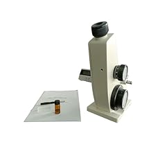 Monocular Abbe Refractometer Lab Refractometer with Accuracy 0.0002 Measuring Range 1.3000-1.7000 nD 0.0-95% Brix