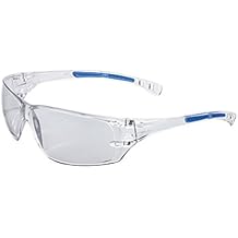 Radnor Cobalt Classic Series Safety Glasses with Clear Frame, Clear Lens and Adjustable Temples