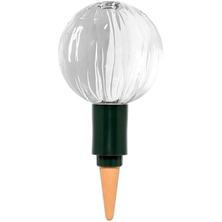 Blumat Glass Plant Self Watering Globes,Automatic Houseplant Drip Irrigation for Indoor Plants, Hanging Plants, Houseplants, Plant Garden Accessories,Vacation Plant Savers,Large Globe Small Adapter