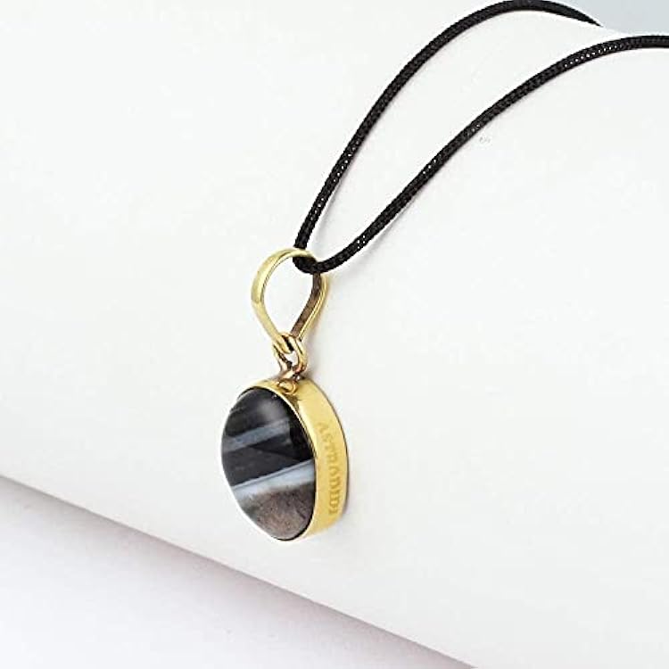 Aashita Creations Sulemani Hakik Stone Pendant with Lab for Men and Women