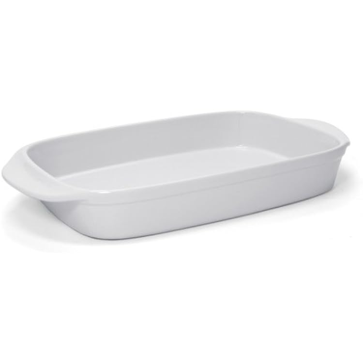 Chantal Classic 13 x 9 Ceramic Rectangular Baker, 3.25 quart, White