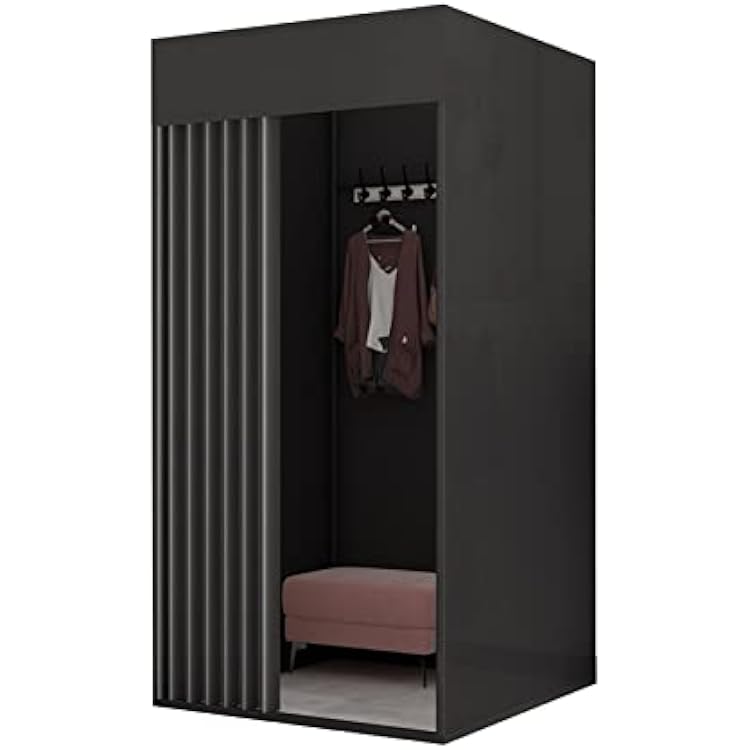 XUEHONG001 Clothing Store Fitting Room, Simple Mobile Locker Room, Portable Removable Blackout Curtain Kit, Outdoor Camping Clothing Stall Mall Protection Privacy Changing Room