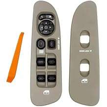 Master Window Switch Assembly for Driver Side - Power Window Switch & Bezel 56049805AB Compatible with 2002-2009 Dodge Ram 2500/3500/1500, 2001-2004 Dakota,2001-2003 Durango, 2005-2009 Sprinter