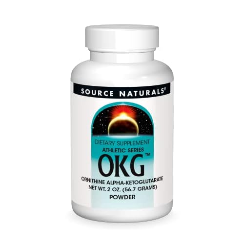 Source Naturals OKG Powder Ornithine Alpha-Ketoglutarate - Athletic Series, Dietary Supplement - 2 oz