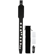 Black Mini Digital Wind Instrument, MIDI Connectivity 10 Tones Electronic Saxophone with 12 Accompaniments and Rechargeable Battery for Phone
