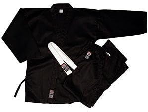 Pro Force 10 oz 55% Cotton / 45% Polyester Uniform - Black - 3