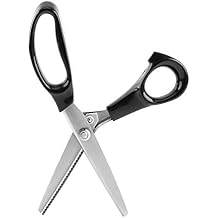 TOPINCN Mini Pinking Dressmaking Pinking Shears Scissors Stainless Steel,Edge 3 5 7mm, Ideal for Fabrics and Crafts (3mm)