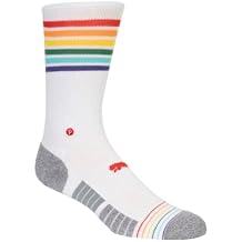 PUMA GOLF 2022 Unisex Pride Crew Sock (Unisex, White-Multi, 14-16)