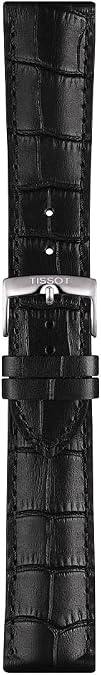 Tissot T852041653 22mm Lug Black Leather Strap