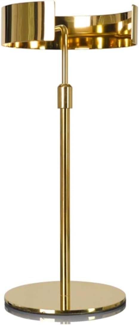 XPLKQXE Adjustable Height Shirt Collar Display Stand, Collar Display Stand Holder,Collar Metal Rack for Suit Clothing Store (Color : Gold-A, Size : B)