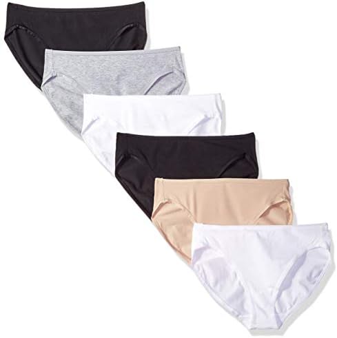 Amazon Essentials Womens Cotton High Leg Brief Underwear, Breathable, Multipacks