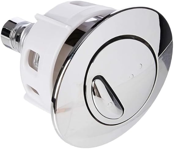VeeBath Toilet Flush Button Replacement, Dual Double Flush System Oval Push Button for Ideal Cistern Tank