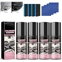 Car Interior Protectant Spray, Polishing Cleaner Car Interior, Car Interior Cleaner, Vehicle Interior Polish Interior Detailer Spray, Total Car Interior Cleaner Rejuvenation (4PCS)