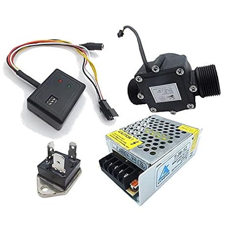 Pack with Flow detector switch + Flow sensor for 1 1/4 "inch pipe + TRIAC + 12V supply (DN32)