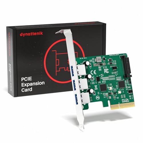 10Gbps 3-Port PCIe to USB 3.2 Gen 2 Expansion Card for Desktop PCs & SSD Enclosures, Compatible with Windows 11 & Linux TrioCreator A3, Standard Bracket