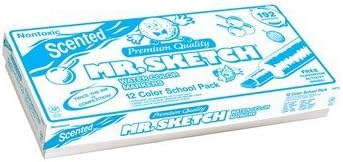 Mr. Sketch Scented Watercolor Markers, 12 Color School Pack (SAN02016) Category: Art Markers